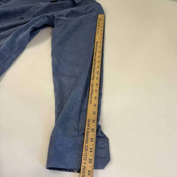 Robert Graham HAYSTACK Blue Paisley Classic Fit Button Up Long Sleeve Men’s L - Picture 10 of 16